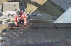 Монтаж, установка снегозадержателей